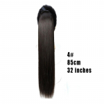 Naiste juuksepikendused pika sirge hobusesaba s&uuml;nteetiline parukas hobusesaba juuksepikendus kuumuskindla kiuga LUPU 80CM