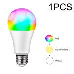Nutikas pirn, t&auml;isv&auml;rvides muutuv h&auml;mardatav WiFi LED-lamp, mis &uuml;hildub Alexa/Google Home E27 1-5 komplektiga 1PCS