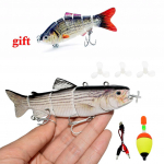 5,12-tolline elektriline kalap&uuml;&uuml;gipeibutis USB laadimiss&ouml;&ouml;t, 4 sektsiooniga Swimbait Crankbait Pesca tackle Vivid Fish