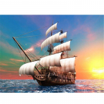 DIY 5D Teemantv&auml;rvimine Purjekas Teemanttikandid Merevaade Ristpistes t&auml;ispiste puur Kodukaunistus K&auml;sitsi Kunst Kingitus Full Round 15x20CM