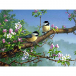 T&auml;ispuur Teemantmaaling Lind Kodukaunistus Ristpistes Tikand Mosaiik Loomapuu Diamant Art Full Round 20x30CM