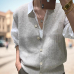 2023. aasta kardigan-kampsunist vest naiste avar s&uuml;gis- ja talvine soe kootud vestiga sviiter naistele avarad t&auml;isvarrukateta kampsunid 16348 One Size valge