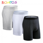 3 tk Pikad &uuml;hev&auml;rvilised meeste alusp&uuml;ksid, puuvillased bokserid, mugav meeste aluspesu S