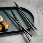 5 paari Pere Igap&auml;evaseks kasutamiseks S&ouml;&ouml;gipulkade komplekt Hiina stiilis luksuslik must sulamist s&ouml;&ouml;gipulgad Libisemiskindlad toidud S&ouml;&ouml;gipulgad Kodused s&ouml;&ouml;giriistad