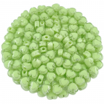 Ehete punutud helmed Vahehelmeste valmistamiseks S&uuml;damekujuline DIY K&auml;sitsi valmistatud 50 tk 7 mm v&otilde;ileib v&auml;rvilised l&auml;bipaistvad v&otilde;lud Akr&uuml;&uuml;lhelmed vahehelmed roheline