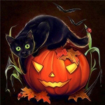 5D teemantmaaling Kuu maastik t&auml;ispuur Teemanttikandid Puu ristpistes n&auml;put&ouml;&ouml; mosaiik Halloweeni dekoor Full Round 20x20CM