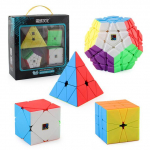 4tk Speed ​​Cube komplekt Moyu MofangJiaoshi 2x2 3x3 4x4 5x5 Meilong Magic Cube p&uuml;ramiid viltu Megaminx SQ1 Pakkimine Harivad m&auml;nguasjad