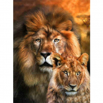 5D DIY Teemantmaal Loom L&otilde;vi Teemanttikandid Rhinestone Art Pilt Mosaiik Mosaiik K&auml;sihelmestega Kodukaunistuse kingitus Full Round 20x30CM