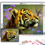 Teemantmaaling Loomade Teemantmosaiik K&auml;sit&ouml;&ouml; Teemanttikandid Full Round 20X30CM