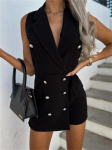 Elegantne bodycon Pendels&otilde;idu tuul Naiste kleit naistele suvine varrukateta mini peokleidid naiste r&uuml;&uuml; femme daamid vestidos mujer S must