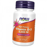Vitamiin D3 v&auml;ga aktiivne, vitamiin D-3 5000, Now Foods 120 geelikapslit (36128049) 120softgels