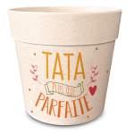 Les Tr&eacute;sors De Lily [R6638] - bambusest istutusmasin 'Tata plus que parfait' oranž beež - 14x12 cm oranž