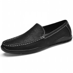 Ehtsast nahast kingad Meeste p&auml;tsid Mugavad vabaajajalatsid Meeste Lamedad Mokassiinid Meeste jalatsid 37 pruun