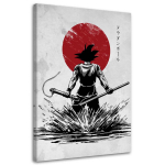L&otilde;uendiprint Anime Manga Samurai 40x60 punane