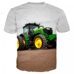 S&auml;rk Kids Boy Boys Traktor | Laste 3d T-s&auml;rgid Boy | Lasteriided Poisid - 3d 140