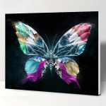 5D isetehtud teemantmaal Ilus liblikas, looma ristpistes komplekt, t&auml;isteemanttikandid mosaiikkunst Pilt kividest kaunistus kingitus Full Round 20x30cm