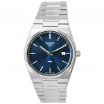 Tissot PRX T-Classic roostevabast terasest sinine numbrilauaga kvarts T137.410.11.041.00 T1374101104100 100M meeste k&auml;ekell