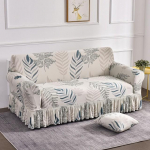 1 2 3 4-kohalised lilledega tr&uuml;kitud diivanikate, veniv spandex diivani seelikukatted Elastsed eemaldatavad diivanikatted elutuppa Pillowcase 2Pcs