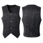 (SU)Meeste mood Punk jope Vintage mantel Outwear Button frakk Vest mantel M must