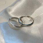 Foxanry Prevent Allergy &Uuml;mmargused geomeetrilised k&otilde;rvar&otilde;ngad naistele Minimalistlik liialdatud trendikas kihluspidu ehted kingitused hulgim&uuml;&uuml;k 8mm