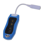 Sports 4 v&otilde;i 8GB Clip veekindel IPX8 Mp3 Player FM ujumine sukeldumine + k&otilde;rvaklapid 8GB sinine
