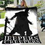 Jeepers Creepers Queen Size tekk Superpehme flanelltekk Viskade tekid Kodusisustus Maja Kontor Kerge diivanil uinak 75x90cm