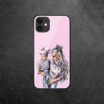 Mother Baby Mom karastatud klaasist telefoni&uuml;mbris iPhone'ile Samsung Galaxy OnePlus Oppo Xiaomi Redmi Note SA 7 8 9 10 11 12 13 14 20 21 22 53 Pro Max Ultra iPhone 6 or 6S