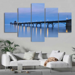 5 paneeli merevaade Suur silla l&otilde;uend Maalimine Maastikuvaade Plakatid ja tr&uuml;kised Kodukaunistus Sein Pilt Elutuba Ilma raamita 20x35cm*2 20x45cm*2 20x55cm*1