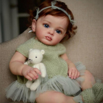 60 cm elutruu v&auml;ikelapsenukk, valmis taass&uuml;ndinud beebinukk Tutti vasts&uuml;ndinud nukk DIY k&auml;sitsi valmistatud nukud m&auml;nguasja j&otilde;ulukink t&uuml;drukutele