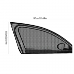2 tk auto esi- v&otilde;i tagumise k&uuml;ljeakna p&auml;ikesesirmi vari universaalne vari v&otilde;rkkate isolatsioonikilp UV-kaitse p&auml;ikesevarju kardin Car front door (1 pair) must