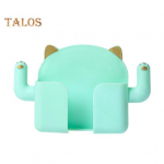 Mobiiltelefonihoidik, mahukas hoiuruum, lihtne paigaldada Kasulik magamistoa seinale riputatav mobiiltelefoni salvestuskarp majapidamistarbed taevasinine v&auml;rv