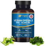 Prowise Vegan Omega-3 DHA vetika&otilde;list | 60 pehmet geeli E-vitamiiniga | 400 mg DHA + 10 mg E-vitamiini