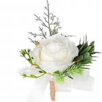 1 tk randmekorsaaž pruutneitsi &otilde;ed roosip&auml;rli rinnalill randmelill Breast Flower beež