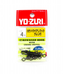 Yo Zuri Hawaiian Snap koos kraanaga, must, suurus 4 J669 (6698)