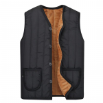 Vest Plus Velvet Paks soe vest varrukateta vest XXXL XL must