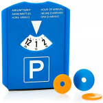 1X parkimisketas j&auml;&auml;kaabitsaga kummist huule ja ostuk&auml;ru laastudega &ndash; plastist parkimiskell (01 t&uuml;kki - Kiibiga parkimisketas) 16x12x1cm