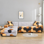 Prinditud nurgadiivanikatted elutuppa elastne spandex diivanikate, veniv kattekiht, L-kujuline diivan, vaja osta 2tk diivanikatet Large(190-230cm)1pc