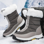TUINANLE lumesaapad Naiste veekindlad naistejalatsid hoiavad soojas karusnaha pl&uuml;&uuml;sis naiste talvesaapad 42 hall