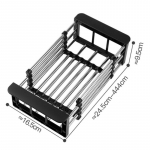 48cm reguleeritav roostevabast terasest valamurest Valamun&otilde;ude riiuli n&otilde;udehoidik K&ouml;&ouml;givalamu hoiustamisrest n&otilde;ude t&uuml;hjendusrest Puuviljade &auml;ravool