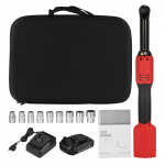 Lepmerk 3/8-tolline 20 V juhtmeta elektriline p&otilde;rkv&otilde;ti 450 p/min muutuva kiirusega 60 N.M v&otilde;imsusega p&otilde;rkv&otilde;ti EU Plug punane