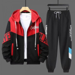 Meeste dressid 2-osalised dressi&uuml;likonnad Meeste T&otilde;mblukuga Kardigan Tr&uuml;kitud dressipluusid Dressip&uuml;ksid Komplektid Spordiriided S