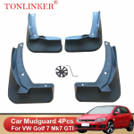 TONLINKER Auto poritiivad Volkswagen VW Golf 7 GTI Mk7 2017 2018 jaoks Poritiivad Pritsmekaitsmed Porilaud Poriklapid 4 tk 4 Pcs Black A