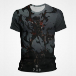 Black Clover Anime 3D-tr&uuml;kiga Unisex T-s&auml;rk L&uuml;hikeste varrukatega T-s&auml;rk Meestele Joonisfilmigraafikaga &Uuml;laosa Tees Otaku Suveriided XXXL