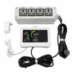 Nutikas CO2 detektor 2,4G WiFi Tuya App sise&otilde;hu kvaliteedim&otilde;&otilde;tur 2 kanaliga NDIR andur s&uuml;sinikdioksiidi US Plug