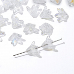 20 tk 10x13mm v&auml;ikesed liilia klaashelmed k&auml;sitsi valmistatud ehete jaoks k&otilde;rvar&otilde;ngas k&auml;ev&otilde;ru kaelakee juuksen&otilde;elade valmistamise tarvikud 10x13mm 20pcs