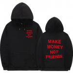 Streetwear TEEN RAHA MITTE S&Otilde;PRU Hupparid Unisex/Naiste Mood prindi paarir&otilde;ivad sudadera hombre Must valge huppari dressipluus L