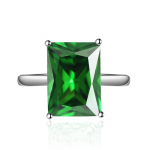 POMOiii Reguleeritavad S&otilde;rmused Naistele Tsirkoon Kihlaspidu Peen Ehtekink Adjustable Opening kollane