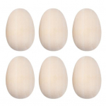 6 tk puidust simuleeritud munad Creative DIY Graffiti maalitud puidust lihav&otilde;ttemunad puhkemaja kaunistamiseks S