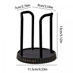 &Uuml;hekordne tassihoidik, riiul, vesi teetassid Dosaator kruus, vitriin, alus Korraldaja Kodukorraldus must