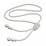 Faux Pearl kaelakee Elegantne kaunistus hubane kandmine Trendikas kampsun kett pulmapeo kleidi ehted banketi jaoks valge